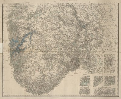 Map of Southern Norway, No Title by P.A. Munch